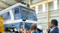Ali Bongo inaugure 4 ateliers de maintenance du matériel ferroviaire d’Owendo Mineral Port
